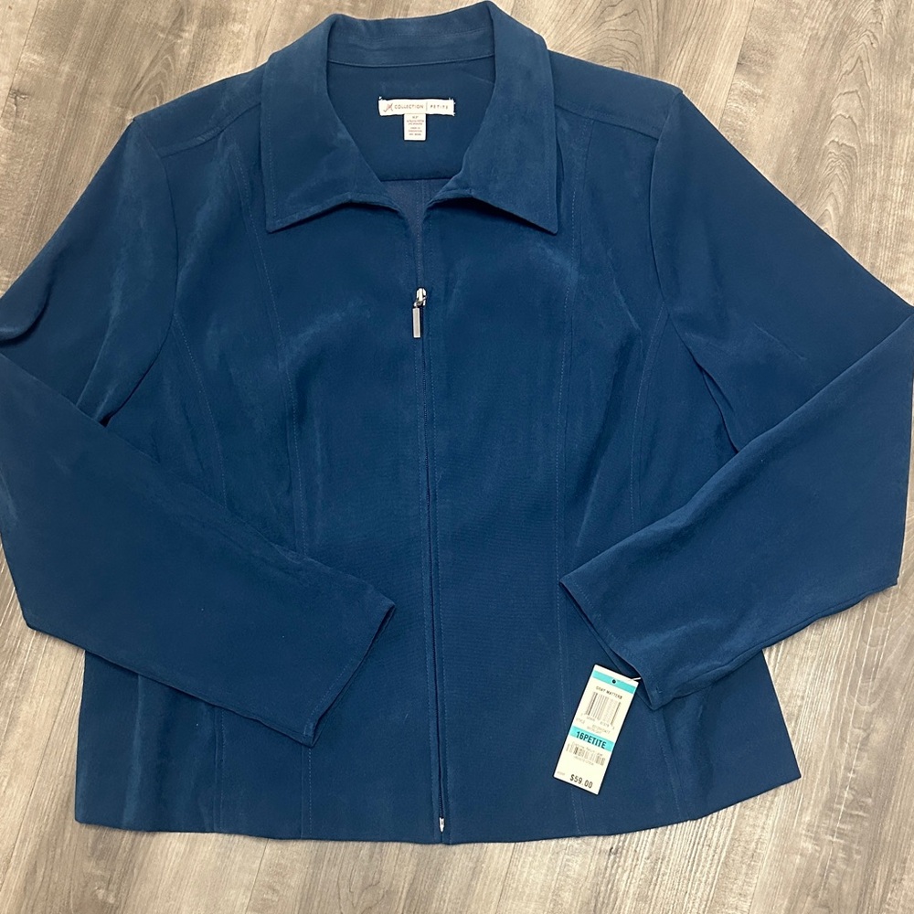 JM Collection Blue Women's Blazer jacket - NWT